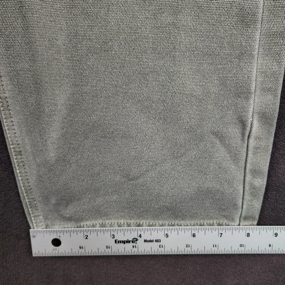 WeSC Carpenter Pants Mens 36x32 Sage Green Canvas Utility Workwear P115986T